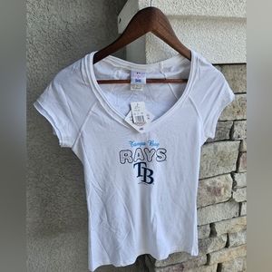 Tampa Bay Rays T-Shirt Womens‎ Size Medium Baseball Studs